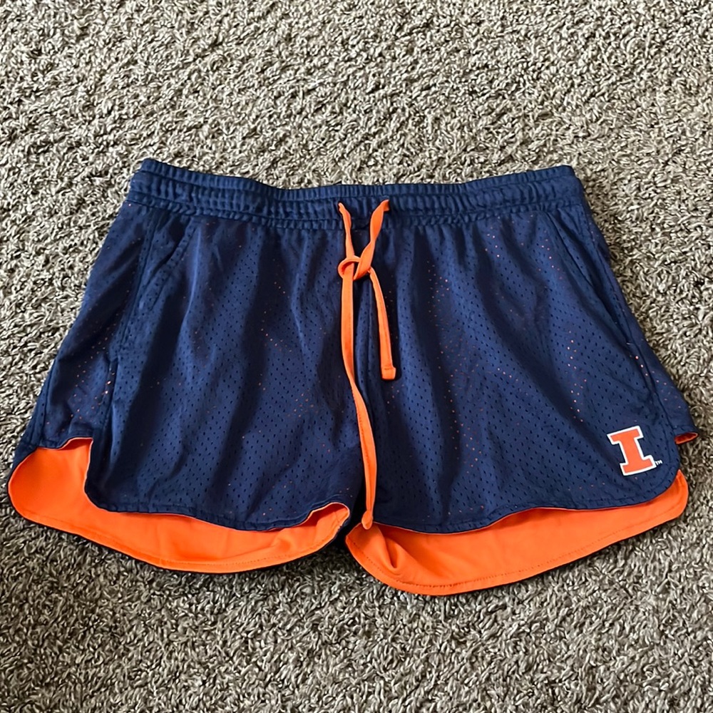 Navy Blue/Orange Running Shorts